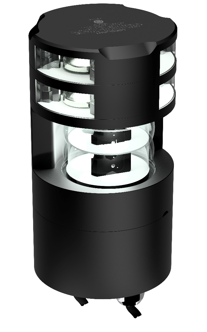 5nm Masthead, Dbl + 2nm 360° White, Dbl, black